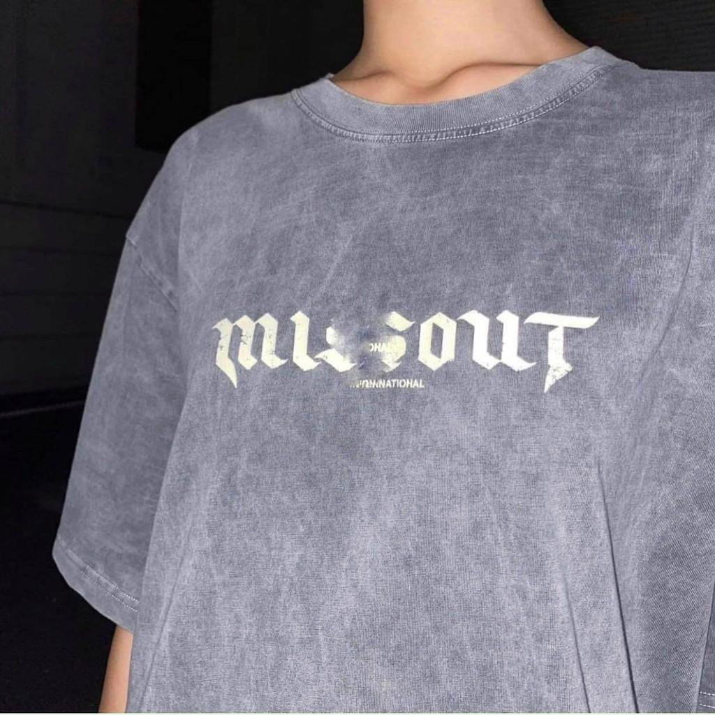 Áo Thun Local Brand Missout Wash Nam Nữ Tay Lỡ Oversize Unisex Full Mạc
