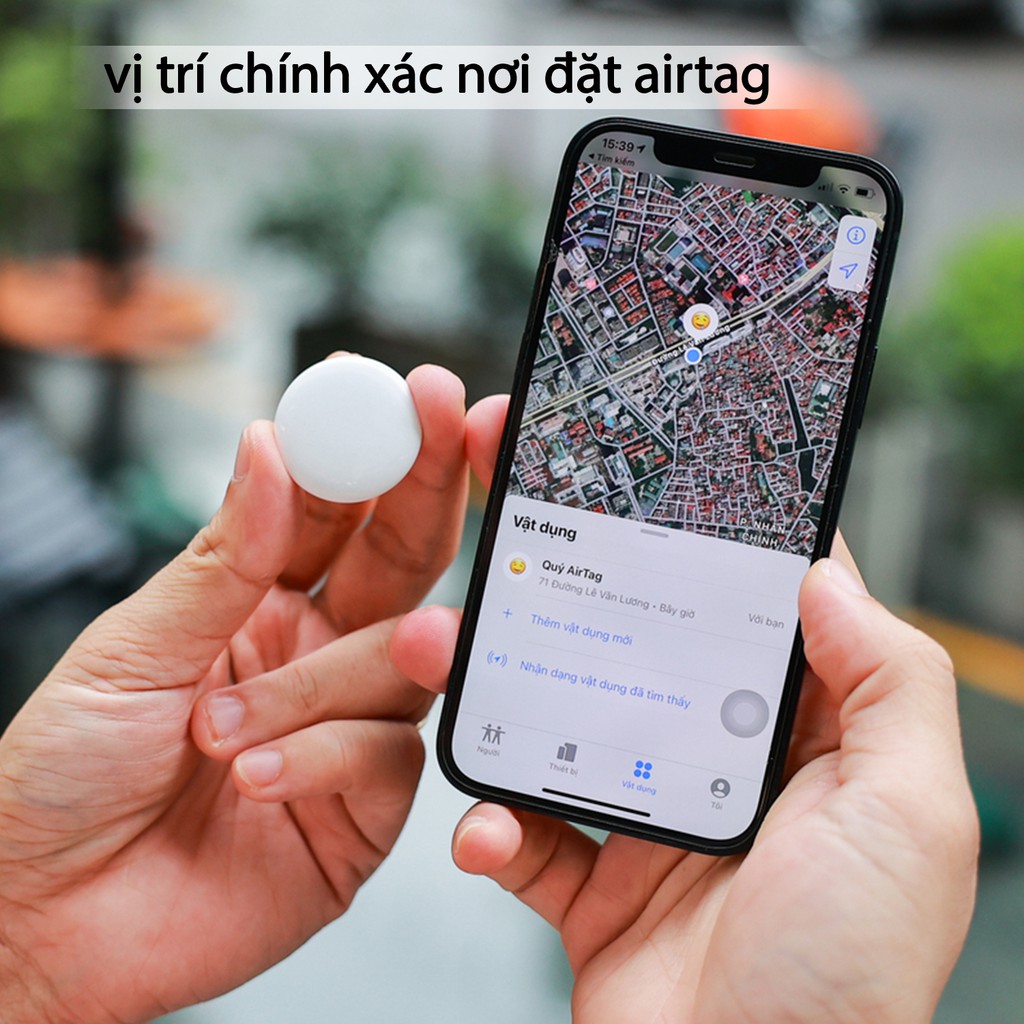 Thiết Bị Định Vị Thông Minh Airtag ET00001W - Hoạt Động Qua Smartphone - Trên Bản Đồ Điện Thoại