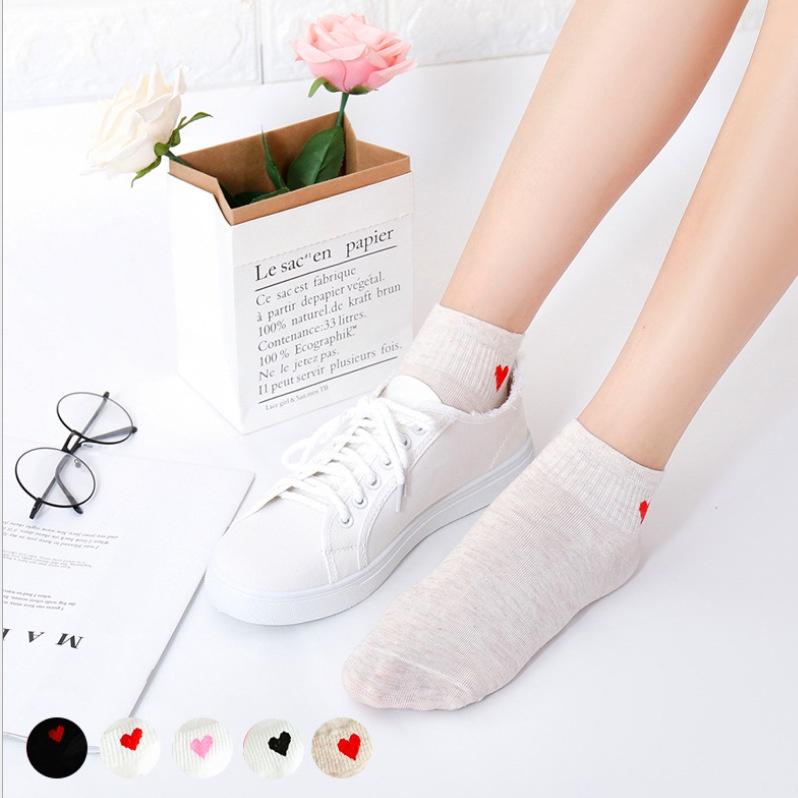Vớ Nữ Cổ Ngắn Tất Nữ Hình Trái Tim Xinh Xắn H149