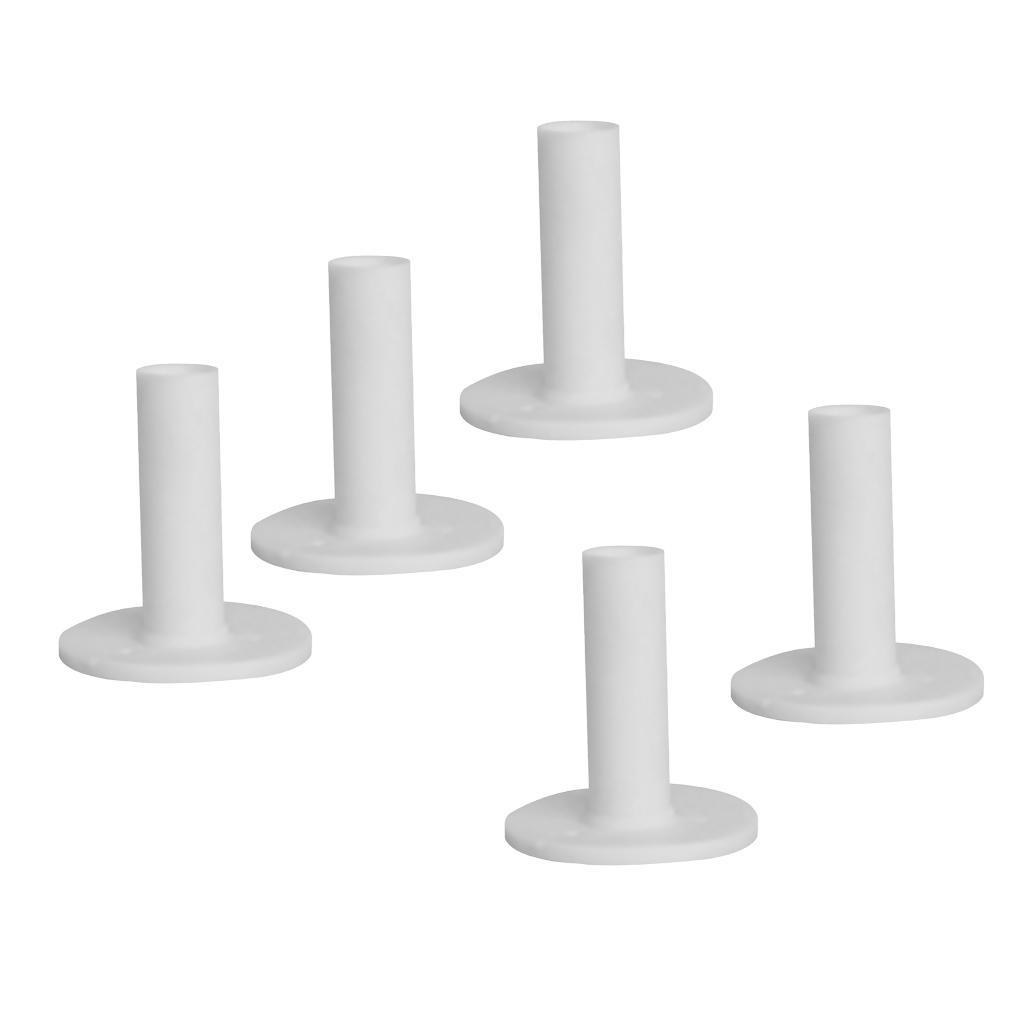 Count 10 Golf Rubber Tee Tees Holder Practice Tool White for Indoor Training