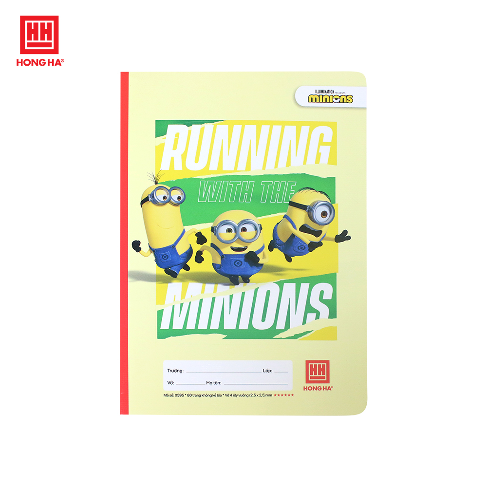 Vở 4 ô ly School Minions 80 trang - 0595