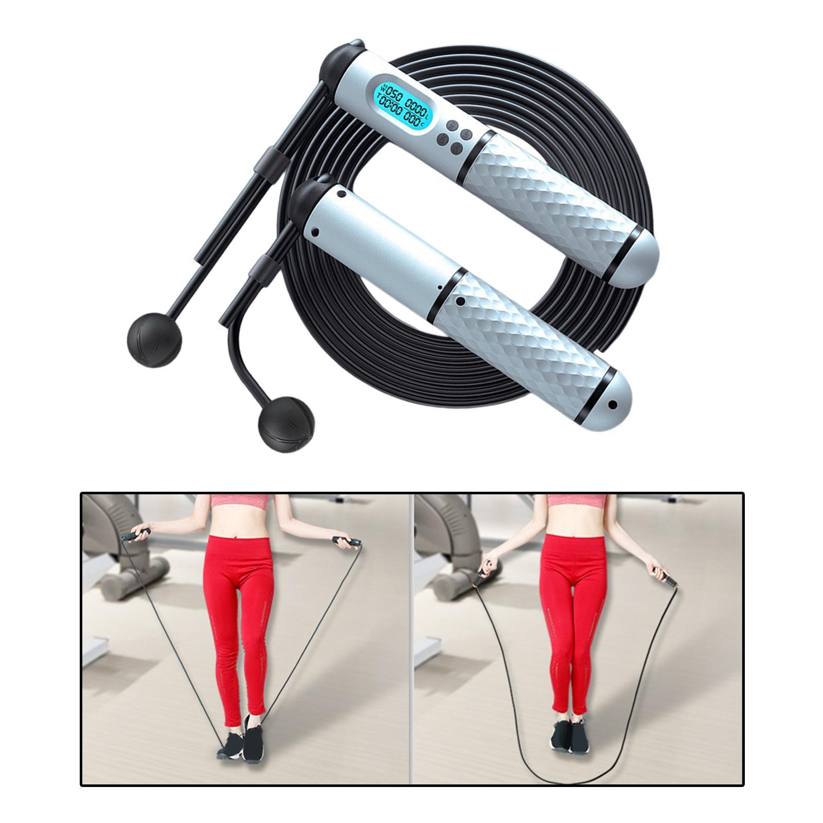 Skipping Rope Electronic Digital Rope Jumping for Sports Workout Women Men