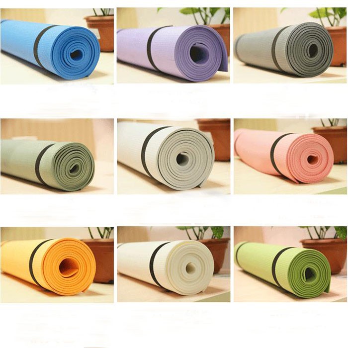 Combo dụng cụ tập bụng hút chân không và thảm Yoga 4mm kèm túi đựng thảm ( Màu Ngẫu Nhiên )