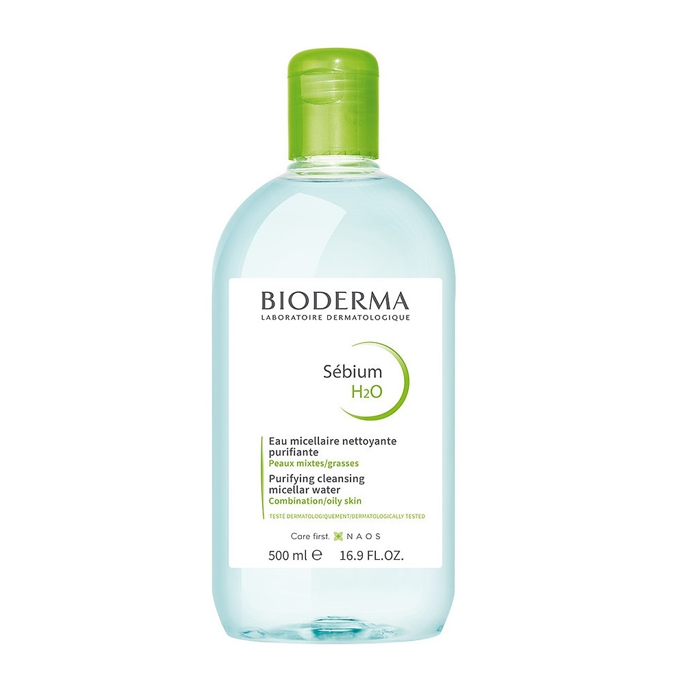 Nước tẩy trang dành cho da dầu, da mụn BIODERMA Sébium H2O 500ml