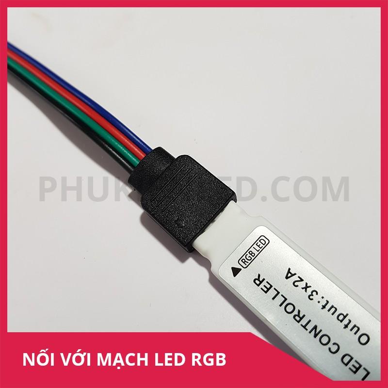 Dây nối led RGB, 1 đầu 4P, dài 15cm đầu đực