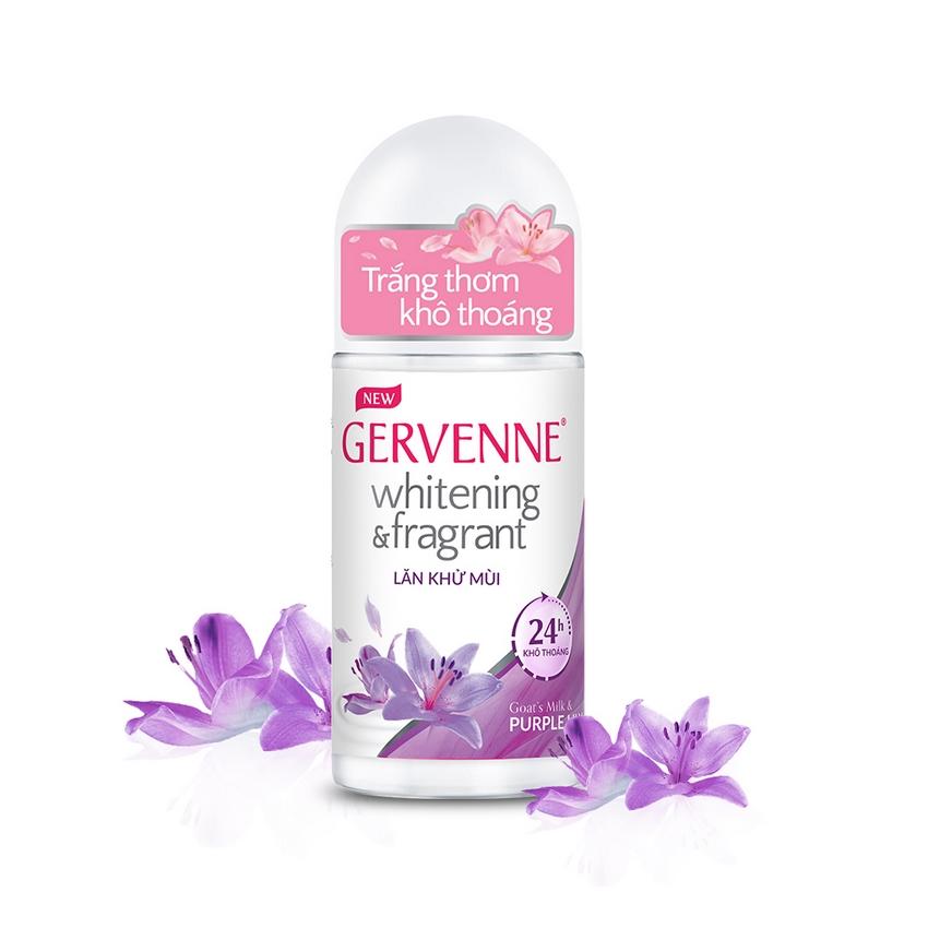 Lăn khử mùi trắng da Gervenne Purple Lily 50gr