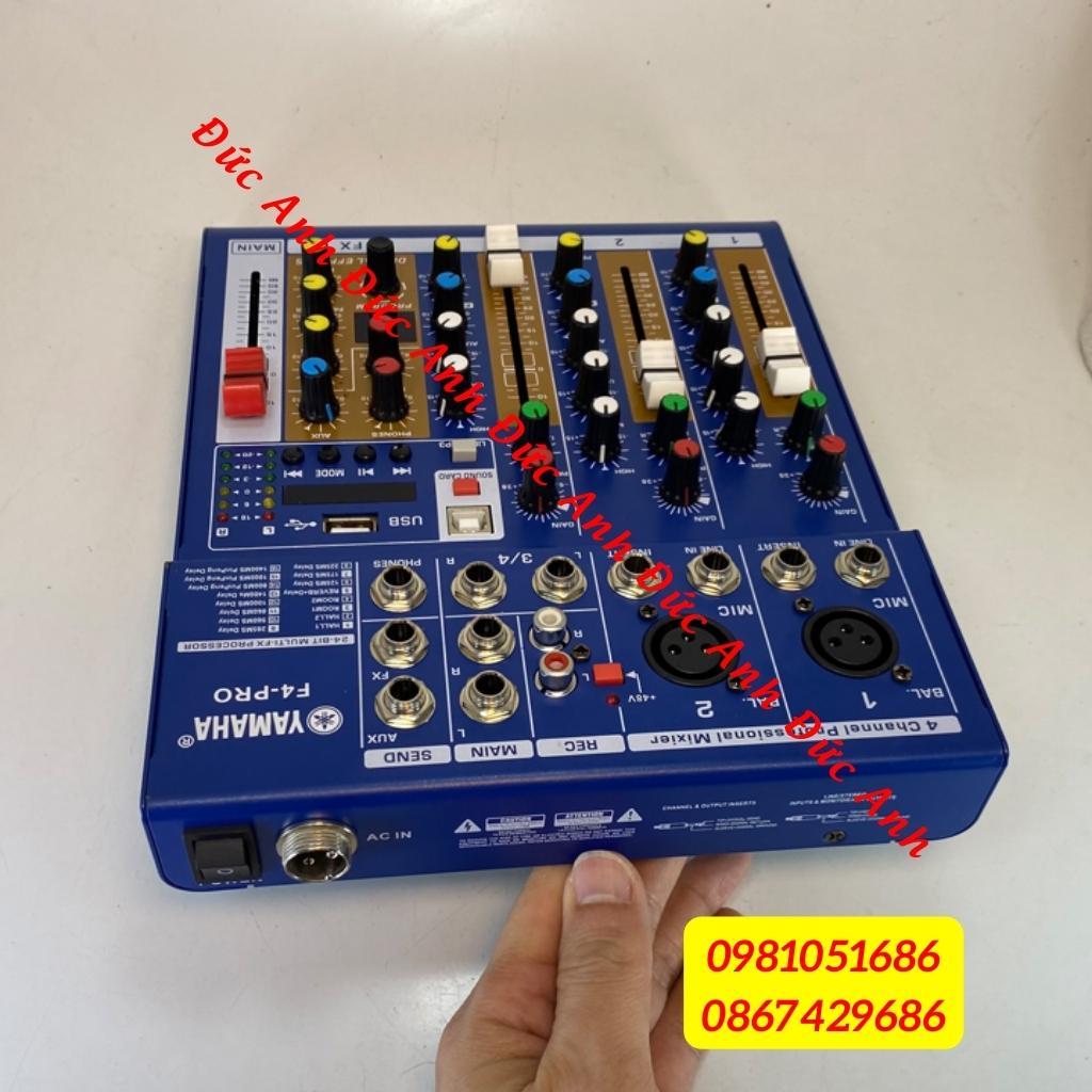 Mixer F4 plus hàng loại 1. Được cái tiến hơn mixer đời cũ, tích hợp màn hình hiển thị đèn leb, âm thanh cực hay BH 1 năm