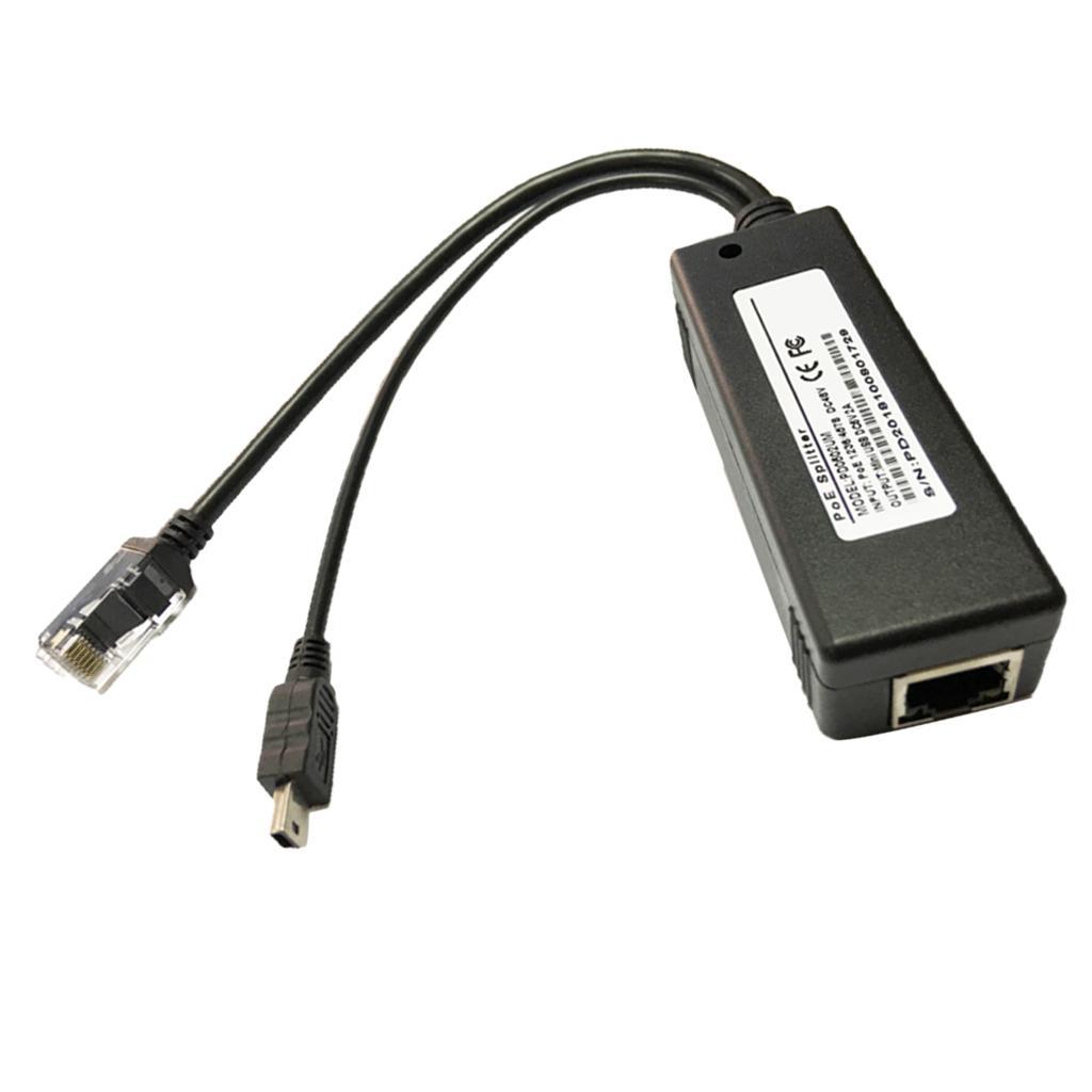 Active PoE Splitter Power Over Ethernet DC 48V to 5V 2A Micro USB Plug