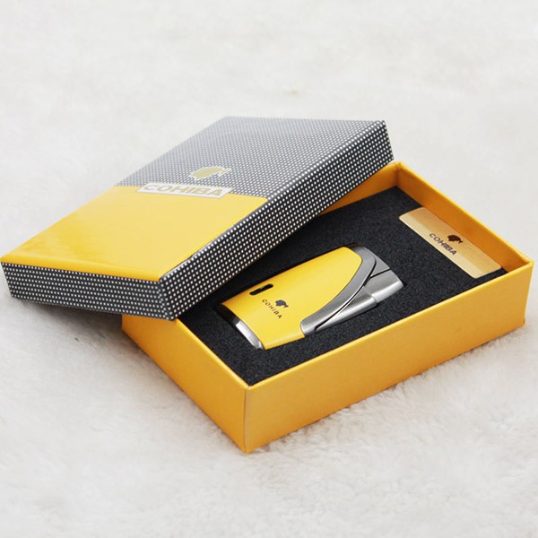Hộp quẹt Bật Lửa Khò 2 tia cohiba dùng gas cao cấp, lửa bền bỉ H015