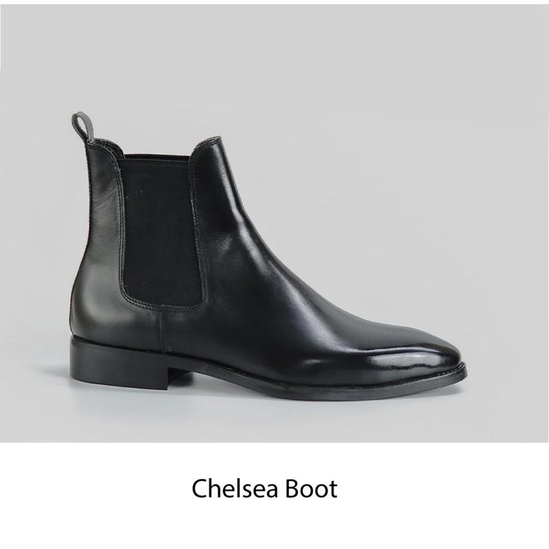 chelsea boot2021 handmade Shoes - full size (34-50)Da bò nhập Ý nhận đo chân size đặc biệt cho khách