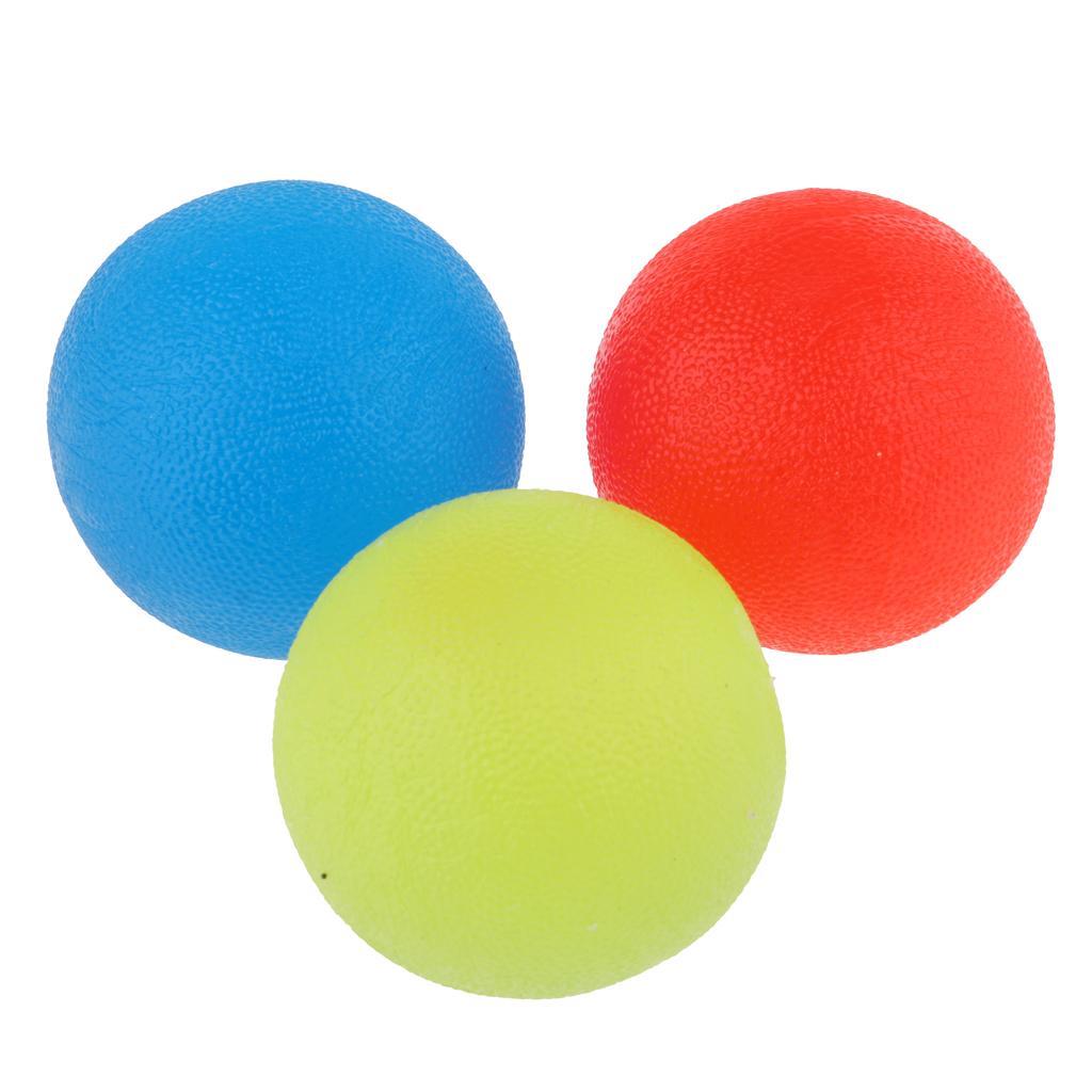 3x Decompression Silicone Balls Anti-stress Toys Grip Exercise  Balls