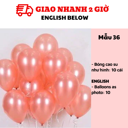 Set bóng cao su kim tuyến nhiều mẫu - Confetti balloon bbcs11