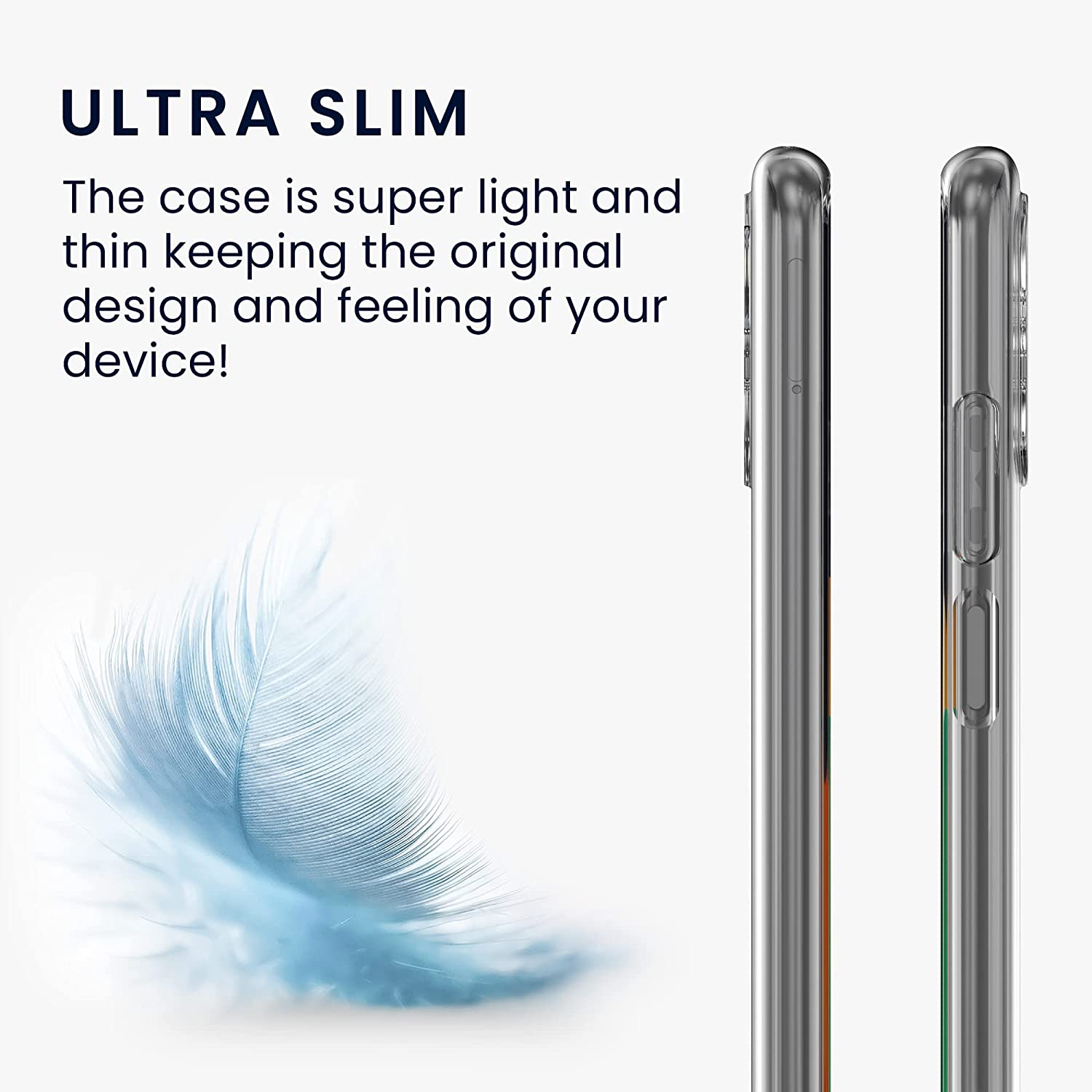 Ốp lưng silicon dẻo trong suốt mỏng 0.6mm cho Redmi Note 10 5G / Note 10T 5G / Poco M3 Pro hiệu Ultra Thin độ trong tuyệt đối chống trầy xước - Hàng nhập khẩu