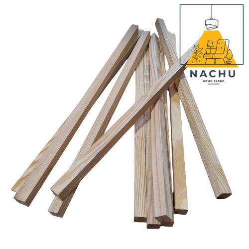 Thanh Gỗ Thông Vuông 2 cm x Dài 100 cm Bào Láng 4 Mặt Dùng Làm Khung Sườn Trang Trí