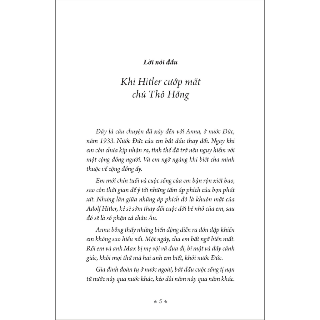 Khi Hitler Cướp Mất Chú Thỏ Hồng