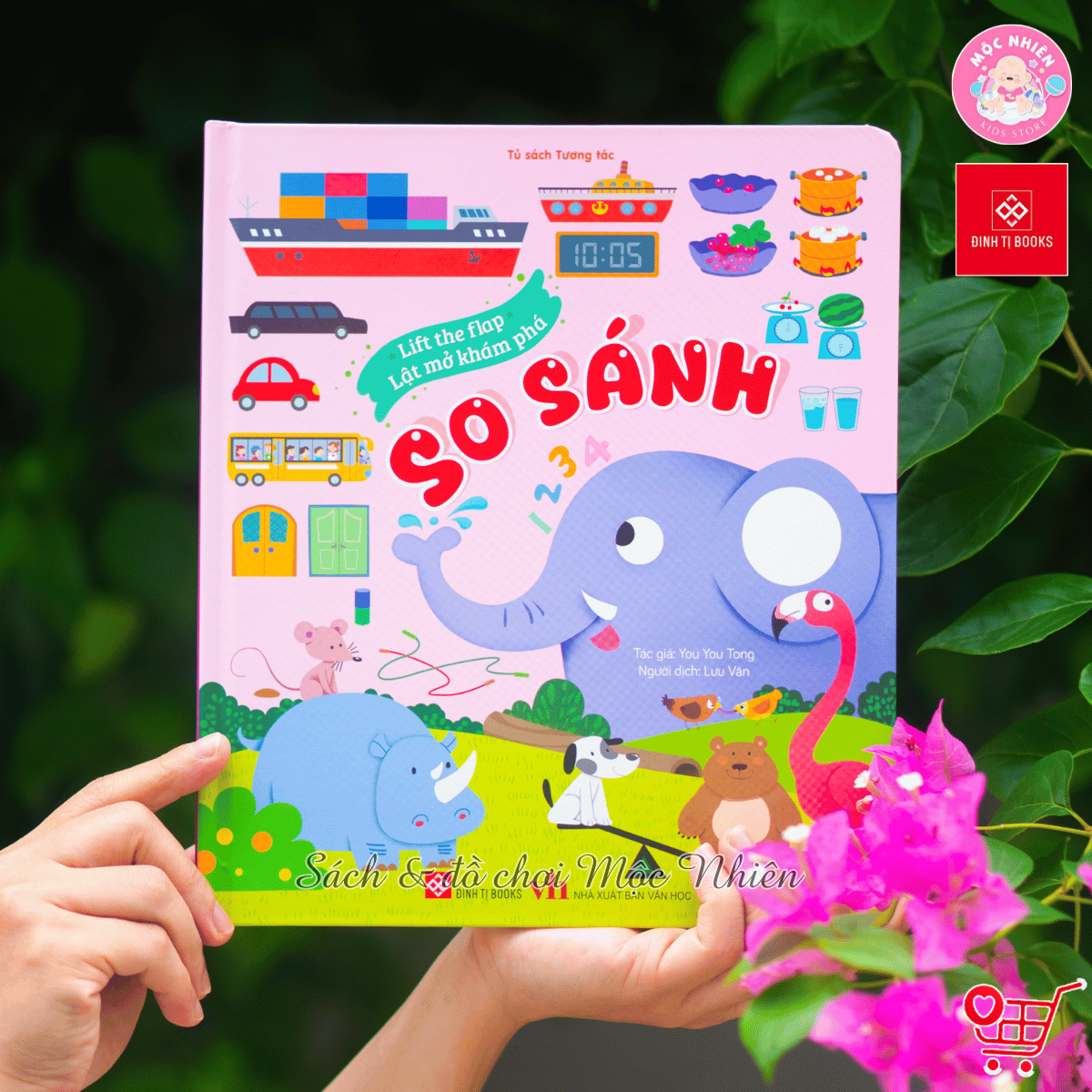 Sách tương tác - Lift the flap - Lật mở khám phá - So sánh - Đinh Tị Books