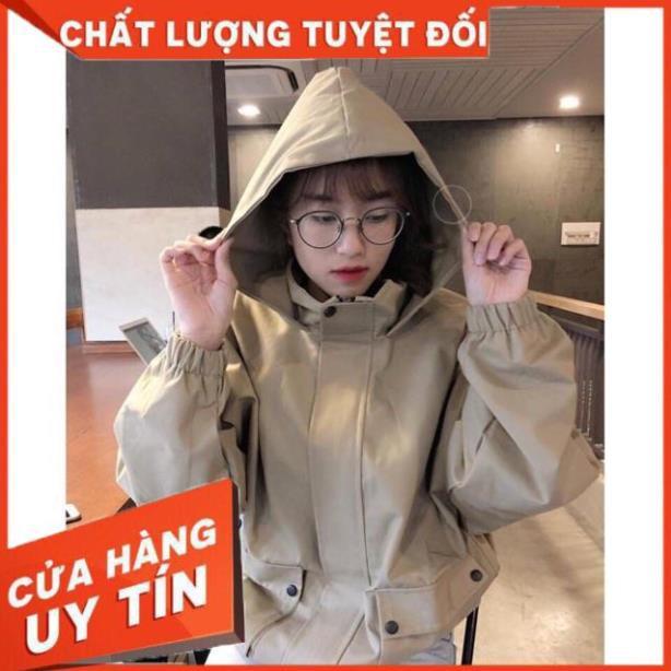 Áo khoác Kaki Unisex Trơn Màu Chuẩn Form Rộng Như Ảnh Cực Xinh Nam Nữ