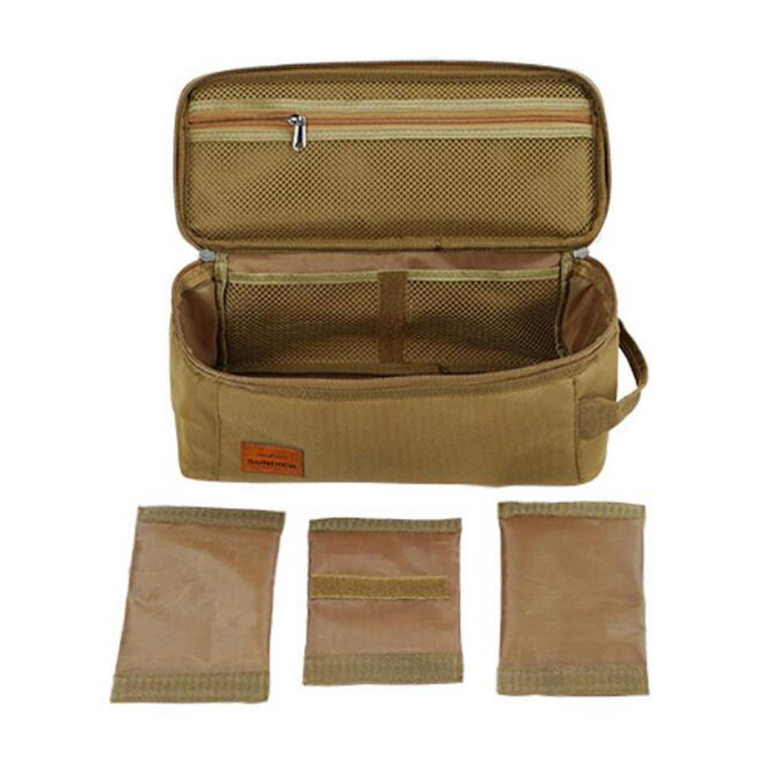 Camping Cookware Kit Storage Bag Carrying Bag for Pot Pan, Gas Canister Backpacking Stove Storage Case Tote Bag for Outdoor
