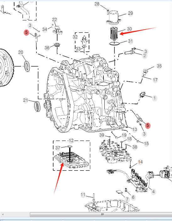 Lọc dầu hộp số MG ZS