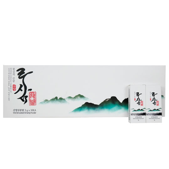 Bột Sâm Núi Nguyên Chất Lasham Hàn Quốc - Hộp 10 gói