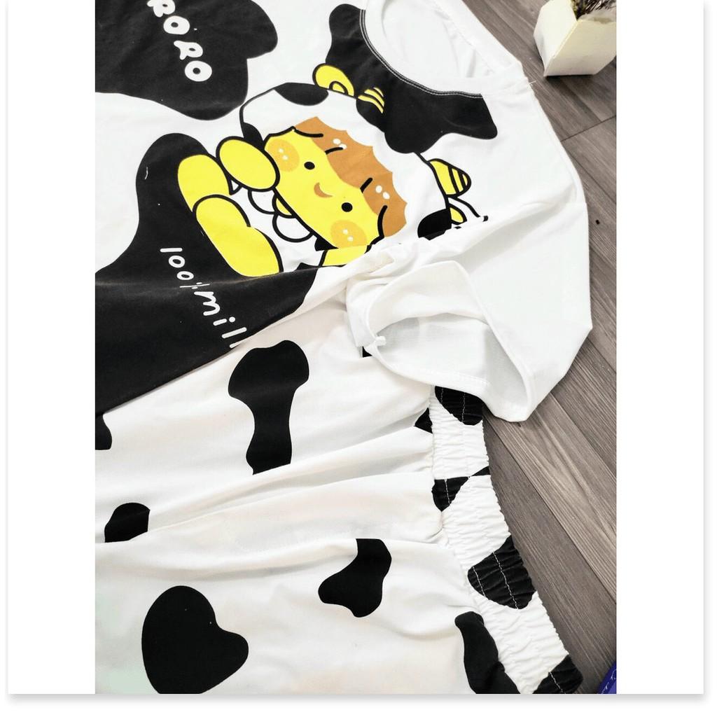 Set bộ mặc cute BÒ SỮA HOT TREND 2021 THỜI TRANG LANO STORE