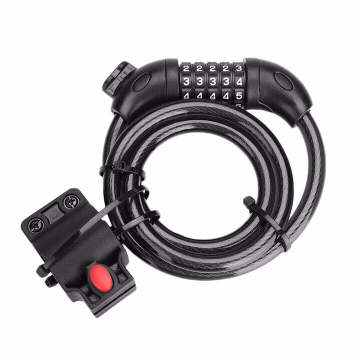Khóa dây xe đạp 5 số cao cấp