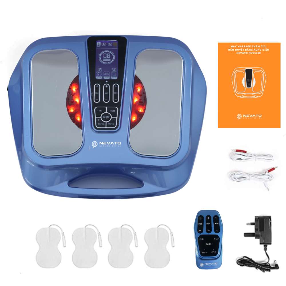 Máy Massage Châm Cứu Chân Và Toàn Thân Tăng Lưu Thông Khí Huyết Bằng Xung Điện Nevato NVE1310