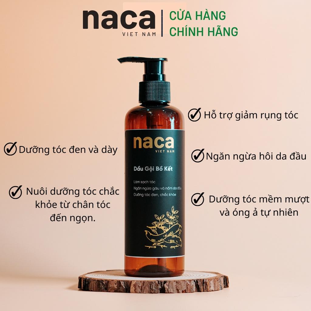 Dầu Gội Đầu Bồ Kết Naca Việt Nam Dầu Gội Bồ Kết Hết Gàu và Dưỡng Tóc Đen Chắc Khoẻ 300 ML