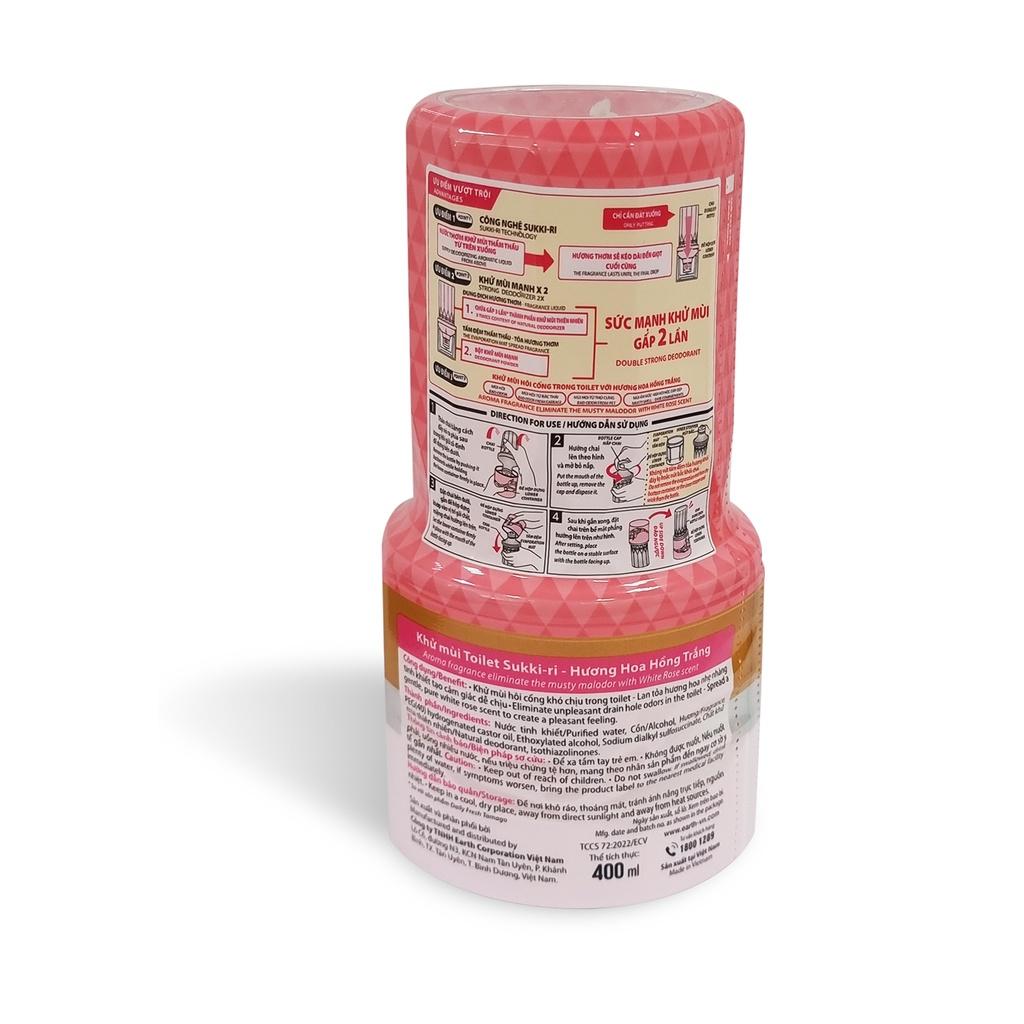 Bình Xịt Khử mùi Thuố.c L.á Sukkiri 320ml xịt nén khí tinh dầu thơm siêu khử mùi hôi khói gây khó chịu sang trọng