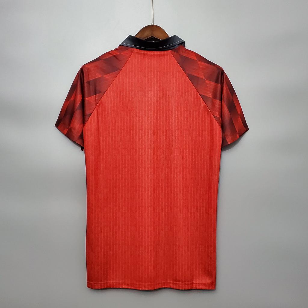 Áo Bóng Đá Retro Manchester United 1996 - Sân Nhà bản cao cấp vải Cotton Polyester