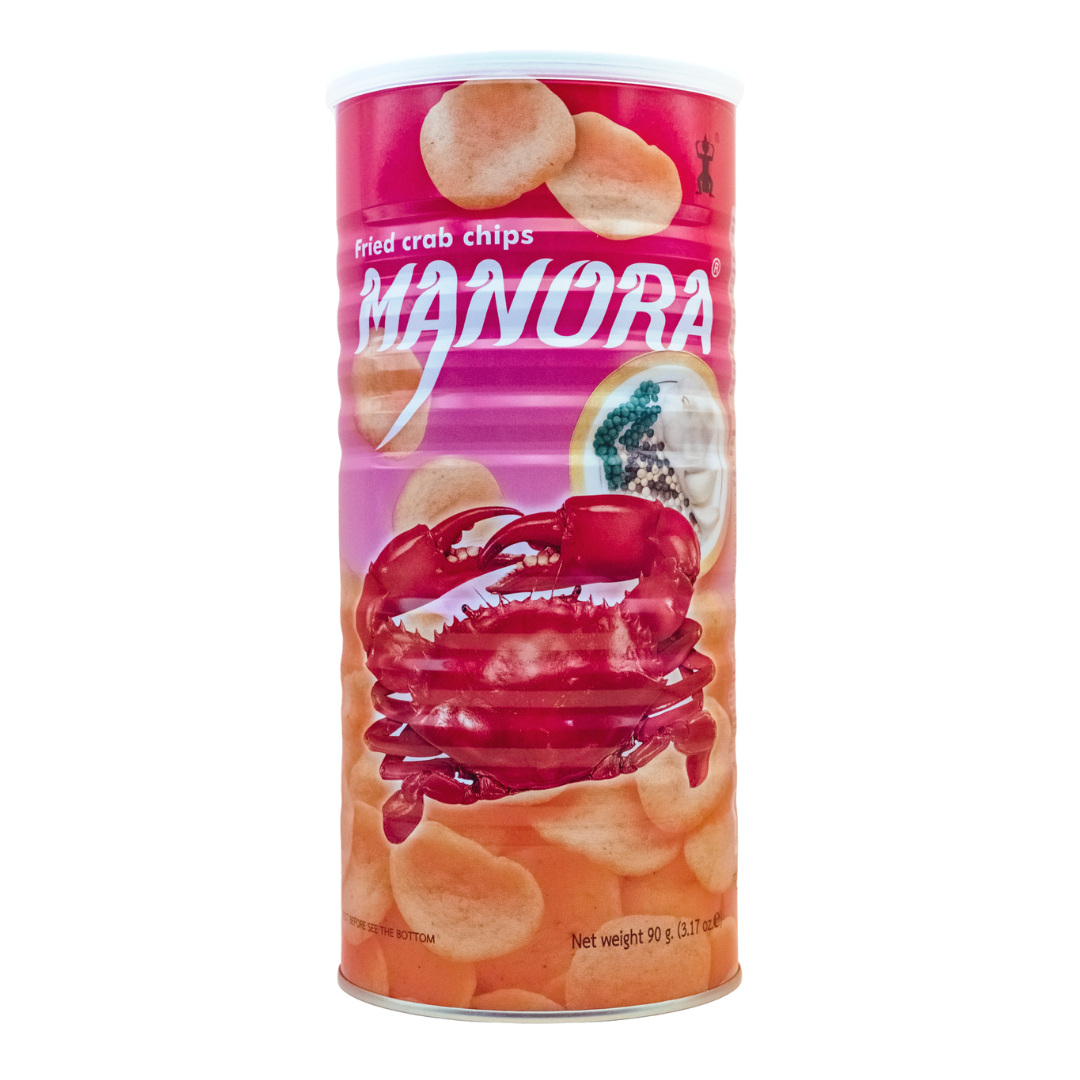 Bánh Snack Tôm/Cua Manora 90g (Lon Đỏ)