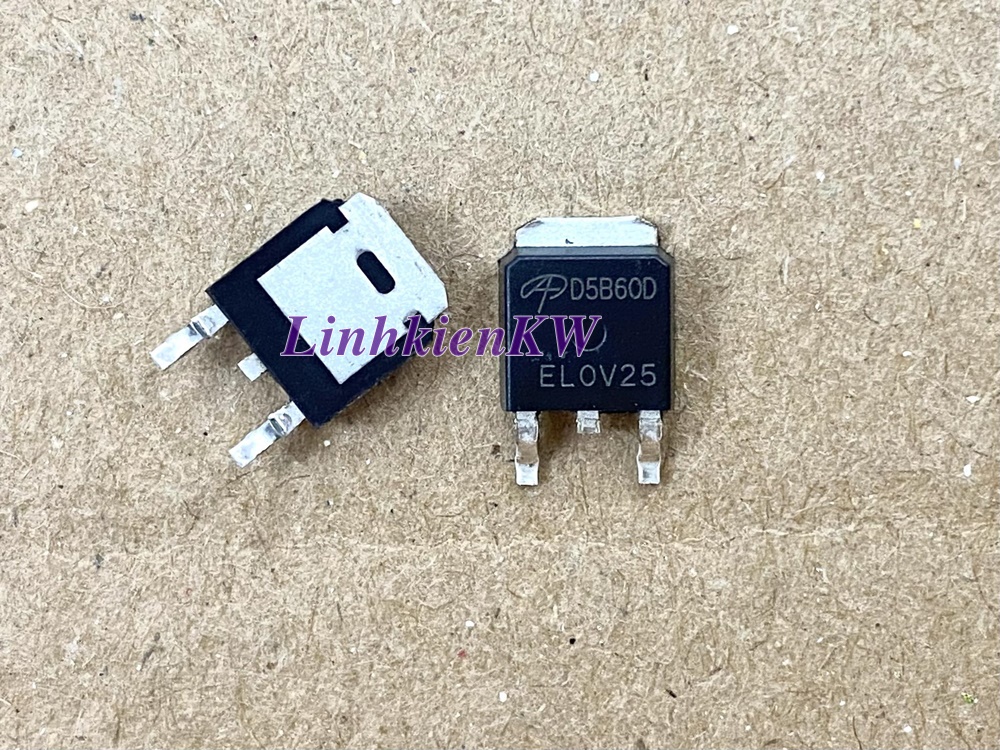 Mosfet AOD5B60D D5B60D TO-252 600V 5A mới chính gốc 100%.