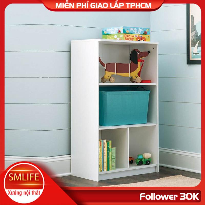 Kệ sách gỗ hiện đại SMLIFE Bestsy | Gỗ MDF dày 17mm chống ẩm | D60xR35xC110cm