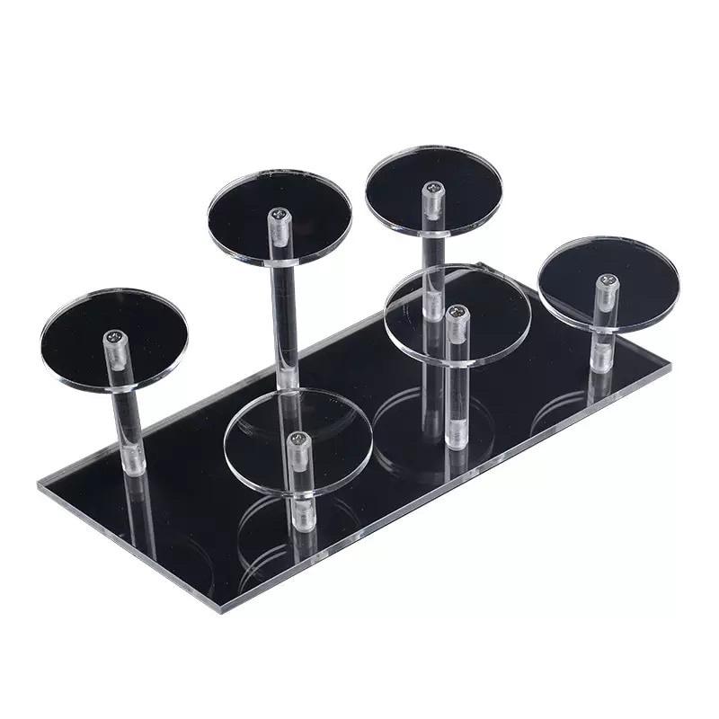Kệ mica trưng bày nhiều tầng - lắp ghép - Đỏ