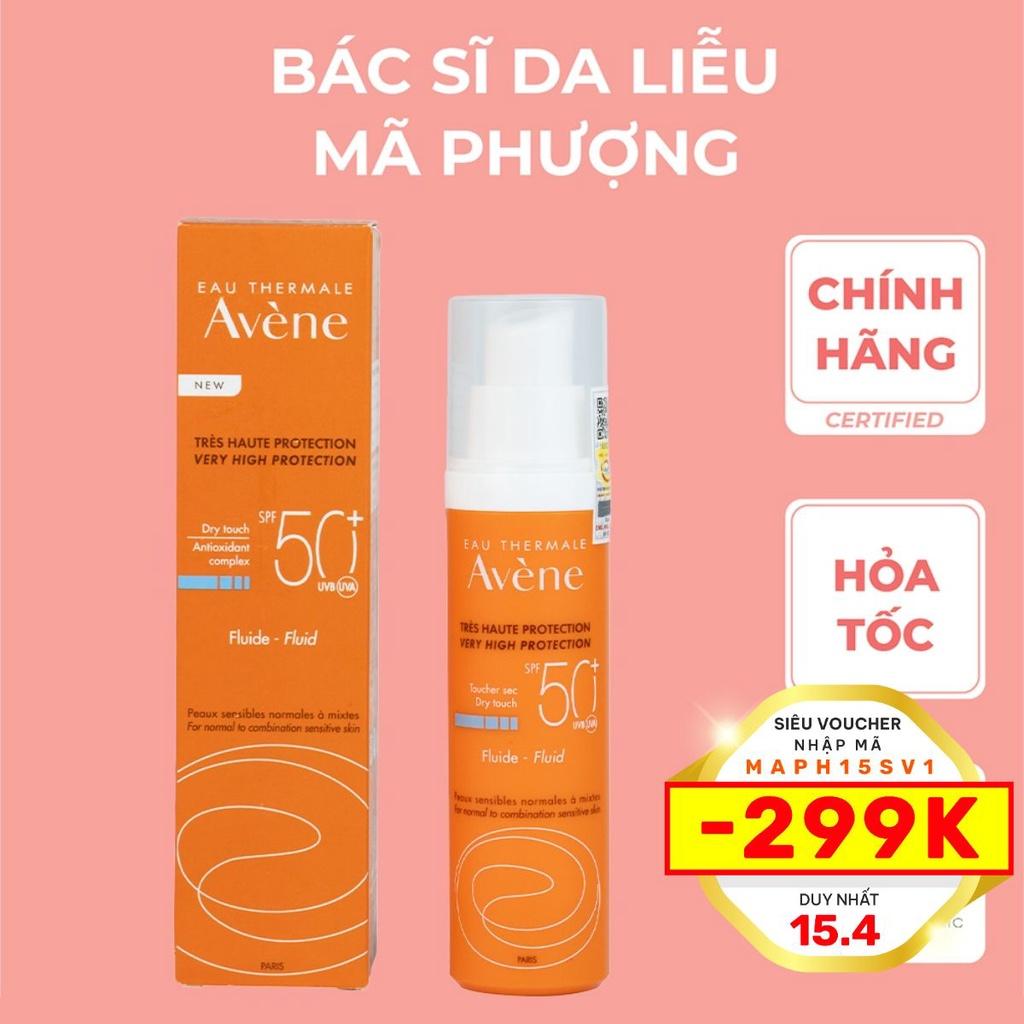 Kem chống nắng Avene Fluid da thường da hỗn hợp
