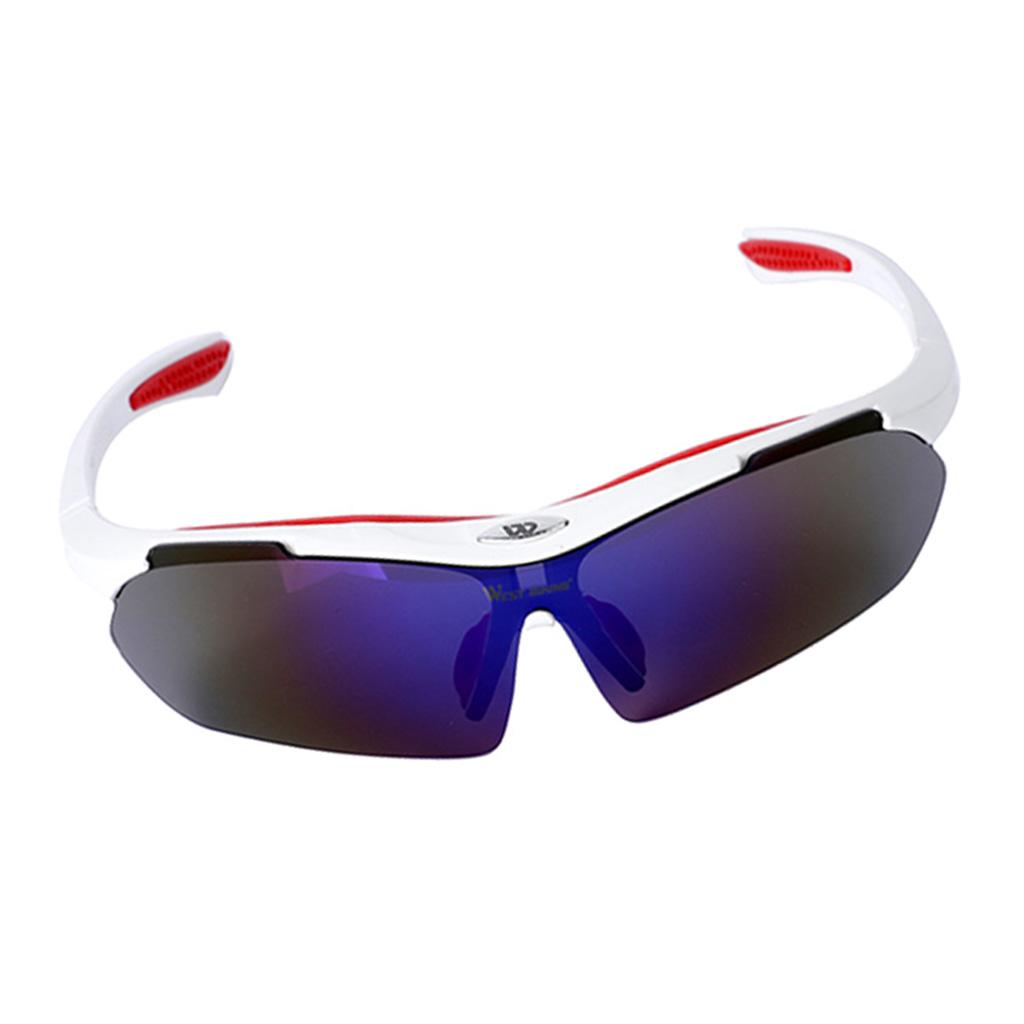 Polarized Cycling Glasses Sports Fishing UV400 Sunglasses Goggles White