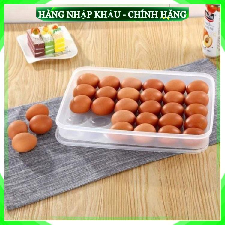 Hộp đựng trứng 24 quả tiện dụng Khay trứng 1 tầng .