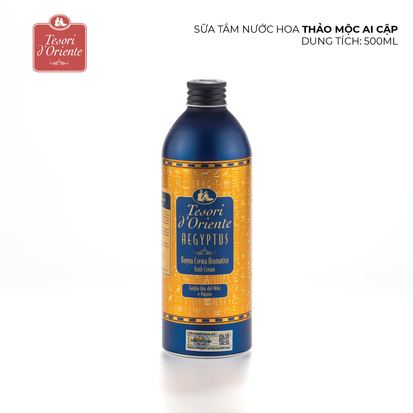 Sữa tắm nước hoa Tesori d'Oriente Thảo mộc Ai Cập 500ml nhập khẩu Ý