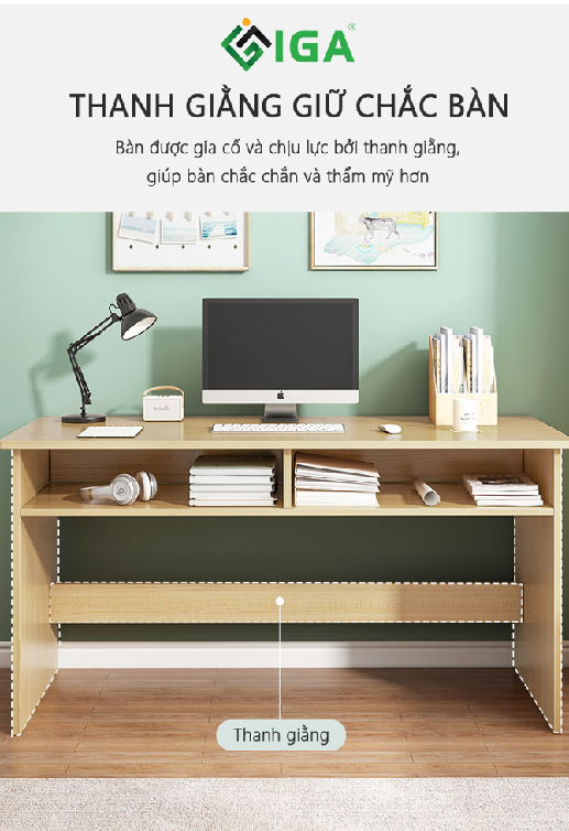 Bàn Làm Việc Có Ngăn Đựng Phong Cách Bắc Âu - GP185