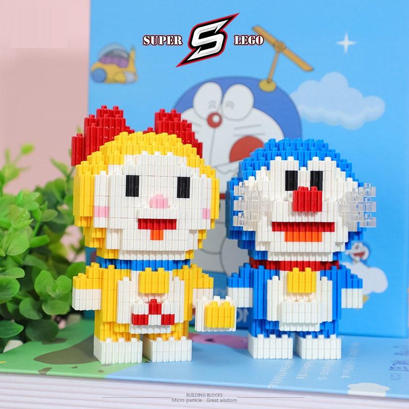 Bộ đồ chơi lắp ráp 3D hình các nhân vật hoạt hình Doraemon,Nobita,Chaien,Xuka,Xeko,Doremi...