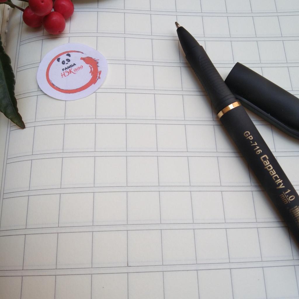 Bút Gel Capacity Ngòi 1mm Tập Viết Chữ Hán Luyện Viết Tiếng Trung Đẹp