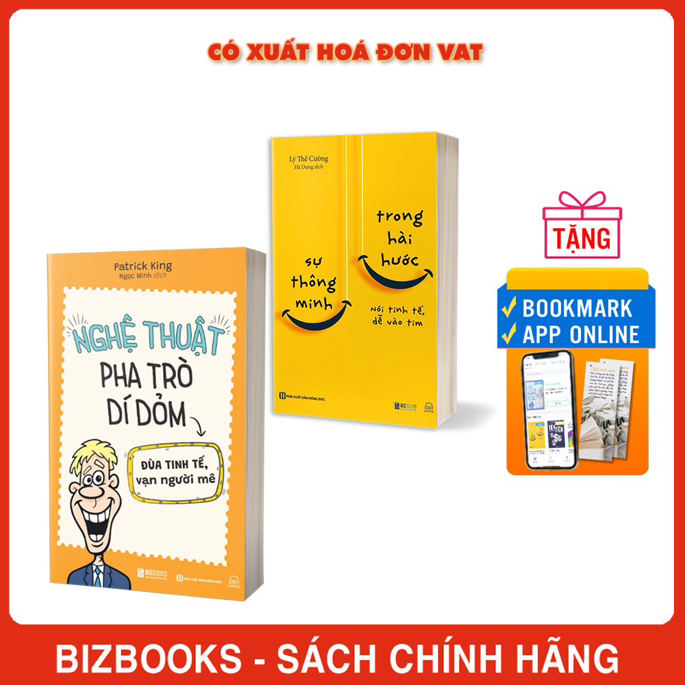 Combo 2 Cuốn Sách Nâng Cao Kỹ Năng Giao Tiếp: Sự Thông Minh Trong Hài Hước Và Nghệ Thuật Pha Trò Dí Dỏm: Đùa Tinh Tế, Vạn Người Mê - làm Chủ Sự Hài Hước