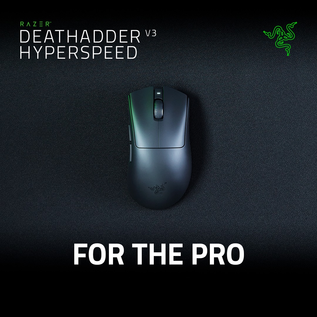 Chuột Gaming không dây Razer DeathAdder V3 HyperSpeed - Hàng chính hãng