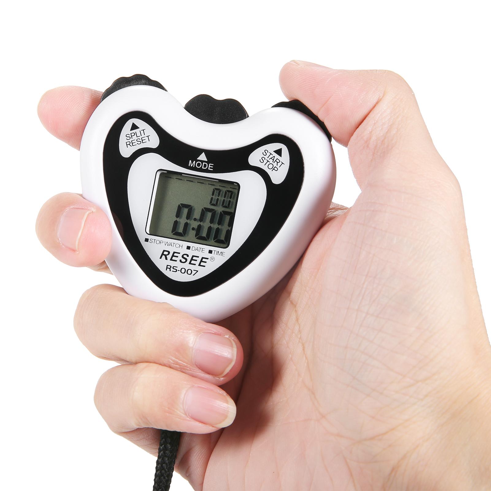 Digital Stopwatch and Whistle Set Sports Timer with Time Calendar Alarm for Marathon Running for Coaches and Referees