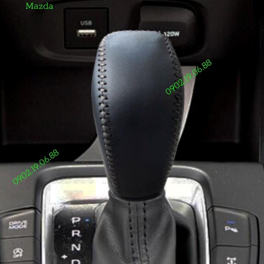 Bọc cần số da bò nhập khẩu cho xe Mazda