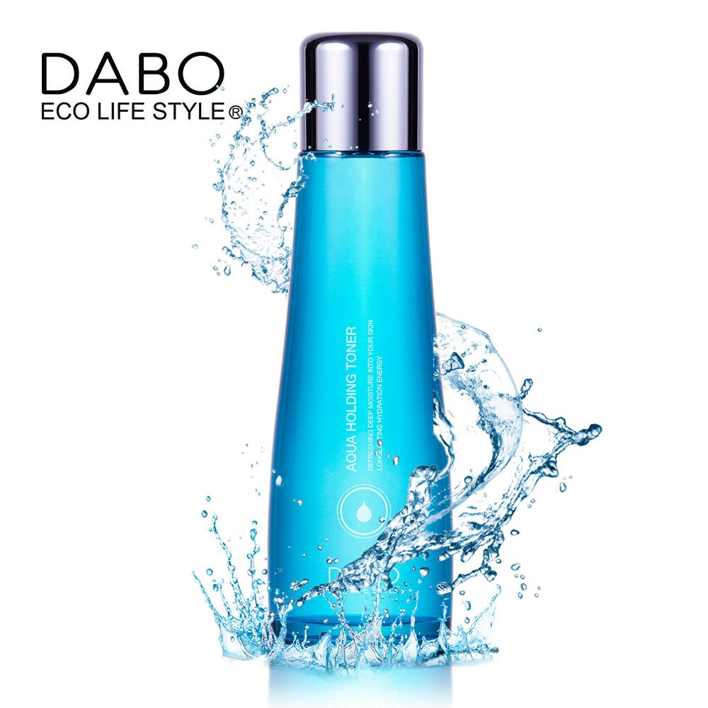 Nước Hoa Hồng Dabo Aqua Holding Toner Trắng Hồng Hàn Quốc 150ml Tặng Móc khoá