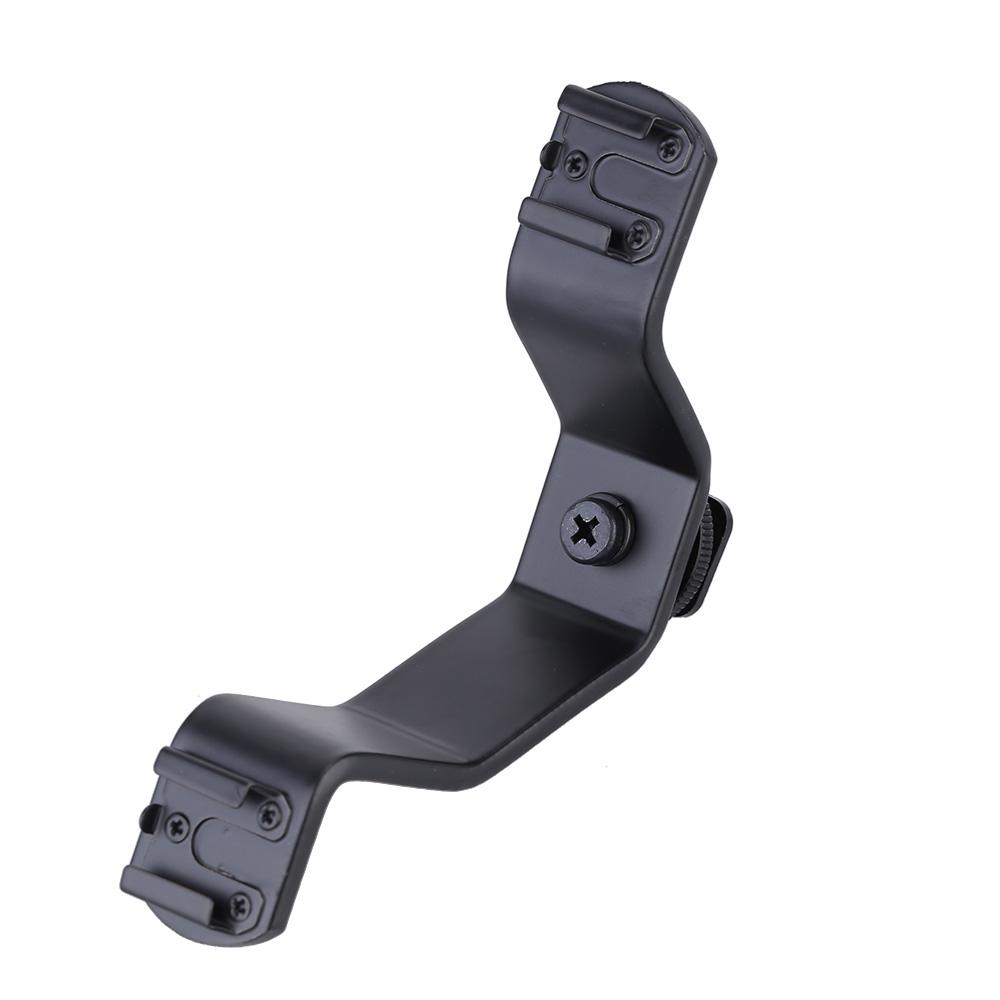 Dual Hot Shoe V Mount Bracket for Video Lights Microphones or Monitors on Cameras and Camcorders