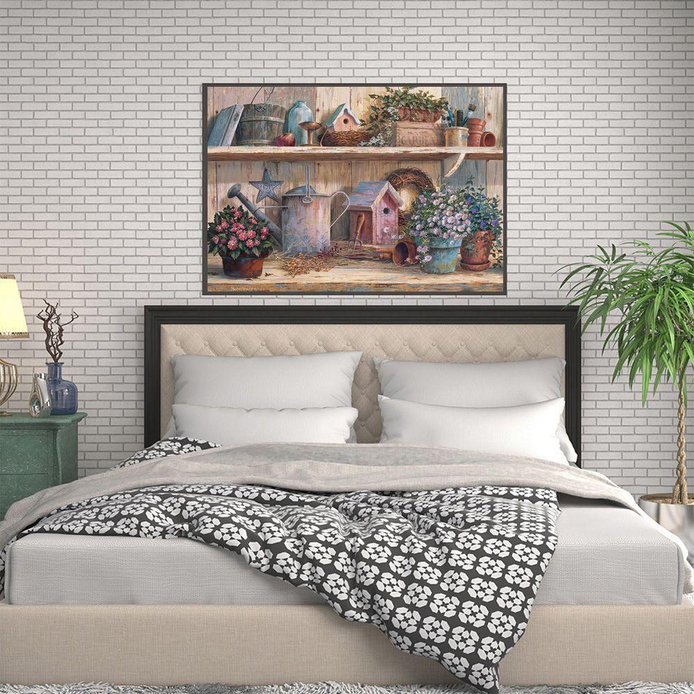 ☆YOLA☆ Living Room 5D Diamond Painting Kit Wall Decoration Cross Stitch Full Drill Bird and Butterfly Gift Landscape Painting Embroidery Process Home With Accessories