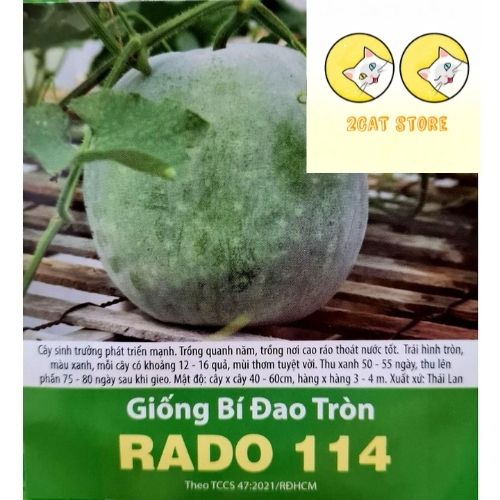 Hạt giống Bí đao trái tròn, 0.2gr