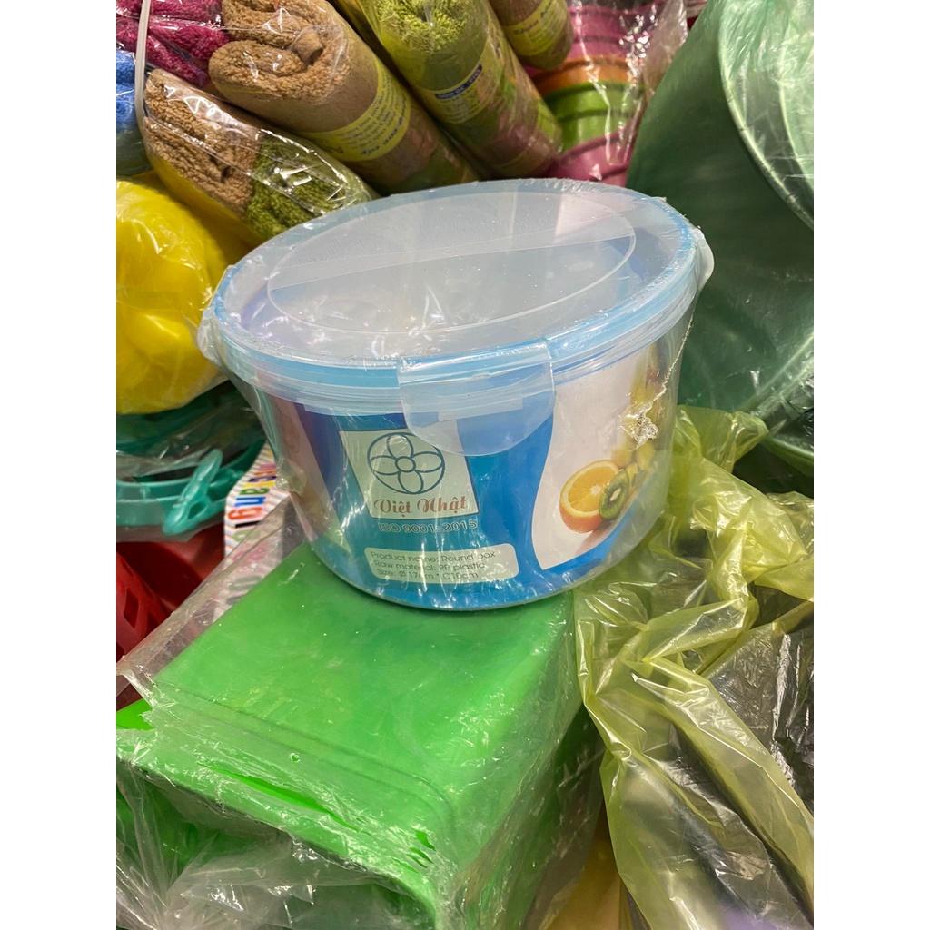Bộ 3 hộp đựng thực phẩm nhựa tròn, vuông